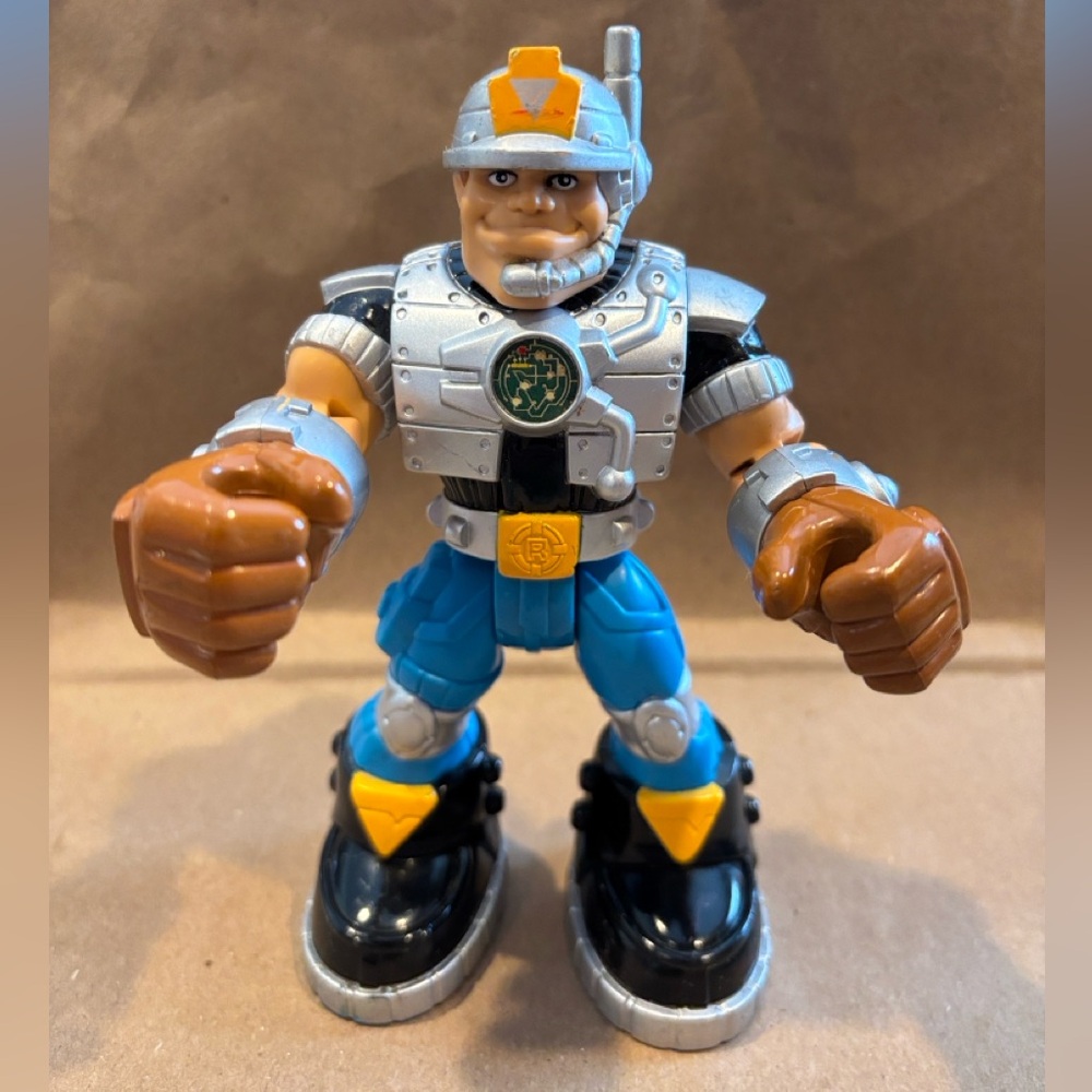 Vtg. 1999 Fisher-Price Jack Hammer, Construction Rescue Hero Action Figure